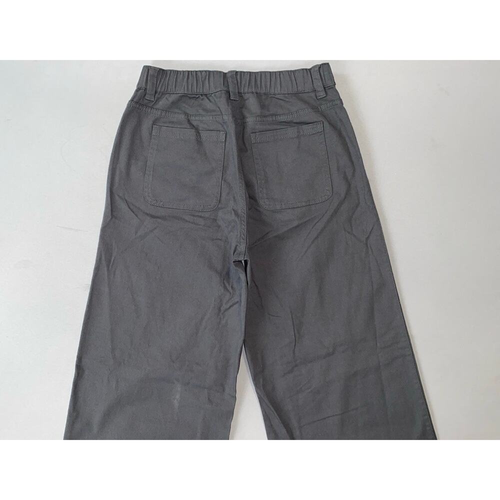 Pact Wide Leg Flex Waist Stretch Organic Cotton Chino Pants. Women's S, NEW! - Picture 7 of 8